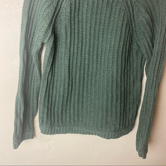 Tommy Bahama Green Chunky Cotton Collared Sweater XS - Picture 6 of 7
